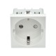 PRIMER РКС-20-30-П-К Розетка з/к з/ш в/з белая  PR-KK40D-RSZH-2-2-K01  IEK