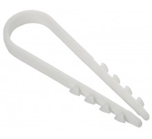 Дюбель-хомут 11х18мм круг. каб. нейл. белый (100шт) GENERICA  UDH13-11-18-100-K01-G  GENERICA