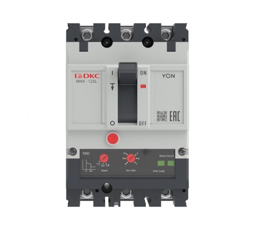 Авт. выкл. YON pro MNX125L 3P 125A 70kA при AC415V расц. TMD  MNX125L3PTMD0125  DKC
