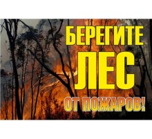 Знак "Берегите лес от огня" 1200х800 мм  zn-1-02  EKF