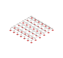 Опорная конструкция для установки оборудования TECHNORAPTOR FOOT 6000х6000  KM-TR-F-SSEI-6000-6000  КМ - профиль