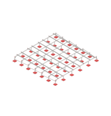 Опорная конструкция для установки оборудования TECHNORAPTOR FOOT 6000х6000  KM-TR-F-SSEI-6000-6000  КМ - профиль