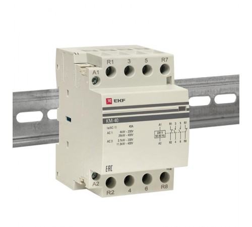 Контактор модульный КМ 40А 2NО+2NC (3 мод.) PROxima km-3-40-22  EKF