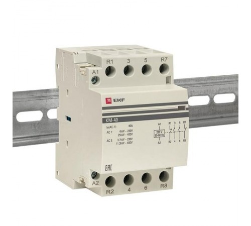 Контактор модульный КМ 40А 2NО+2NC (3 мод.) PROxima km-3-40-22  EKF