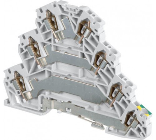 Клемма D2,5/5.T3.P.L пружинная 4ур.,2,5 мм.кв.  1SNA290458R1200  TE