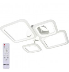 Светильник светодиодный управляемый с пультом 84W, Max. 5200Lum, 3000К-6500K, IP20, белый AL5940 Quadro  41670  FERON