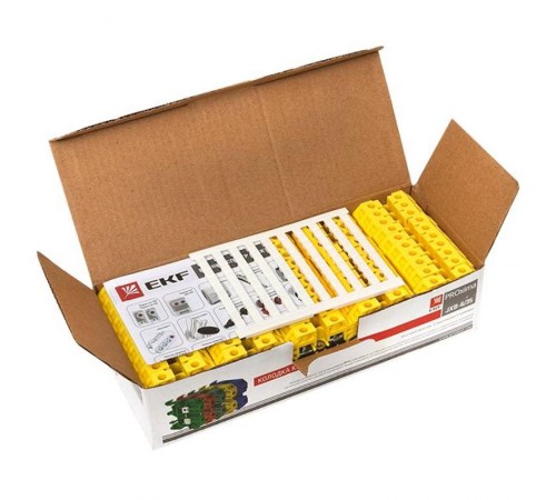 Колодка клеммная JXB-6/35 желтая EKF PROxima  plc-jxb-6/35y  EKF