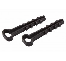 Дюбель-хомут нейлоновый прямоугольный PROconnect 5-10 мм, черный, упаковка 100 шт.  07-4621  PROconnect