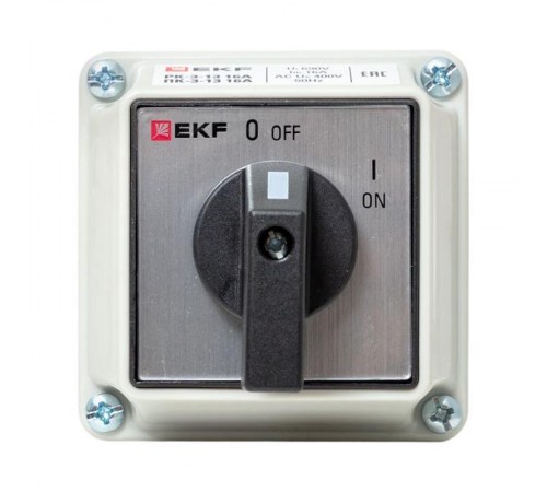 Переключатель кулачковый ПК-3-13 16А 3P "ВКЛ-ВЫКЛ" IP54 EKF PROxima  pk-3-13-16  EKF