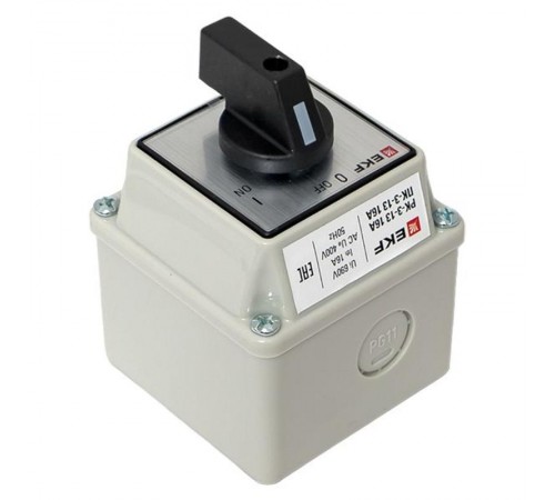 Переключатель кулачковый ПК-3-13 16А 3P "ВКЛ-ВЫКЛ" IP54 EKF PROxima  pk-3-13-16  EKF