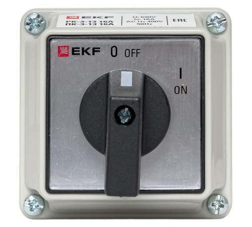 Переключатель кулачковый ПК-3-13 16А 3P "ВКЛ-ВЫКЛ" IP54 EKF PROxima  pk-3-13-16  EKF