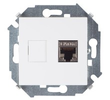 Simon 15 Белый Розетка компьютерная RJ45 кат.6а (АМР, FTP)  1591563-030  Simon
