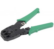Инструмент обжим. для RJ45 RJ12 RJ11 ручка ПВХ зеленый  TM1-G10V  ITK