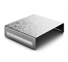 Крышка к угловому соединителю внутреннему к лотку 100, толщ. 1,0 мм, Сендзимир цинк, 022517  КУСВН90-100-1,0-СЦ   Ostec