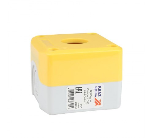 Корпус кнопочного поста OptiSignal Compact D22 C7-BD67-1Y желтый 1 отв. IP67 XALK01  362234  КЭАЗ