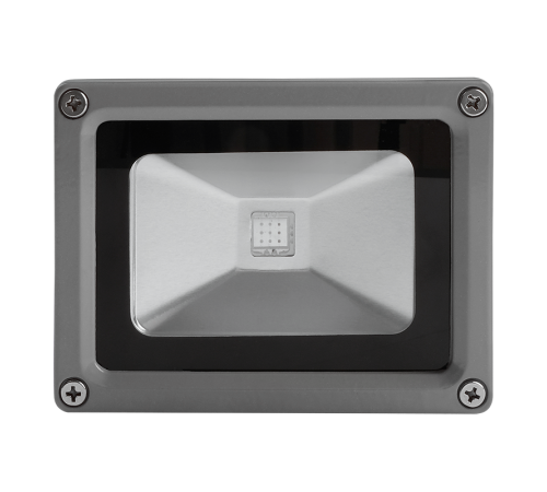 Прожектор светодиодный СДО PFL 10Вт RGB-RC/GR IP65  1005892  Jazzway