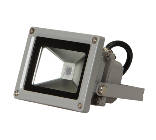 Прожектор светодиодный СДО PFL 10Вт RGB-RC/GR IP65  1005892  Jazzway