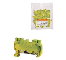 Зажим клеммный безвинтовой ЗКБ PEN быстрого зажима 4 мм2 (Ph-C PT 4-PE)  SQ0822-0168  TDM