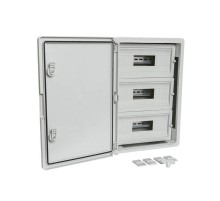 Корпус пластиковый распределительный ЩРН-45 IP65 серая дверь 500х350х190  PR08.26500  Промрукав