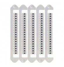 Маркировка для клемм, ширина 5 мм, символ "+"  NUTB-5-PLUS  DKC