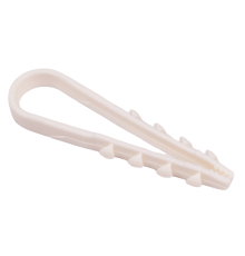 Дюбель-хомут PCD-R 05-10-45-100WH PA6.6 (100 шт/уп)  .5054783  Jazzway