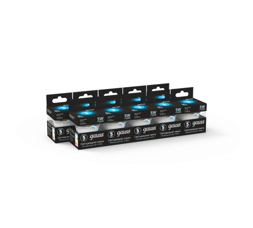 Лампа светодиодная LED 5Вт GU5.3-dim 220В 4100К MR16 диммируемая  101505205-D  Gauss