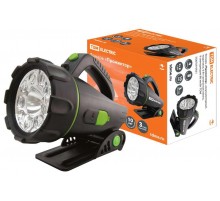 Фонарь прожекторный  9хLED аккумулятор 4В3А*4 + 1 галогенная лампа, подставка  SQ0350-0021  TDM