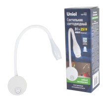 Светильник светодиодный настенный гибкий интерьерный ULT-F22-3W/4000K IP20 WHITE 85-265В. Белый свет (4000К) белый TM  UL-00004239  Uniel