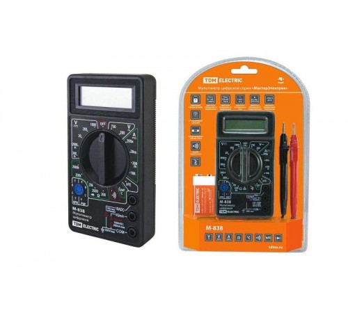 Мультиметр цифровой серия "МастерЭлектрик" М-838  SQ1005-0003  TDM