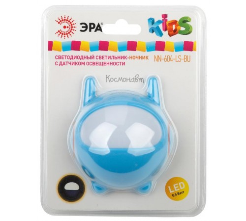 Ночник NN-604-LS 0,5Вт светодиодный синий  Б0019764  ЭРА