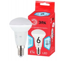 Лампа светодиодная RED LINE LED R50-6W-840-E14 R Е14 / E14 6 Вт рефлектор нейтральный белый свет  Б0050700  ЭРА
