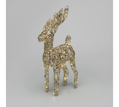 Светодиодная фигура Олень 37см, цвет свечения теплый белый, питание 3хAA (не в комплекте)  503-227  NEON-NIGHT