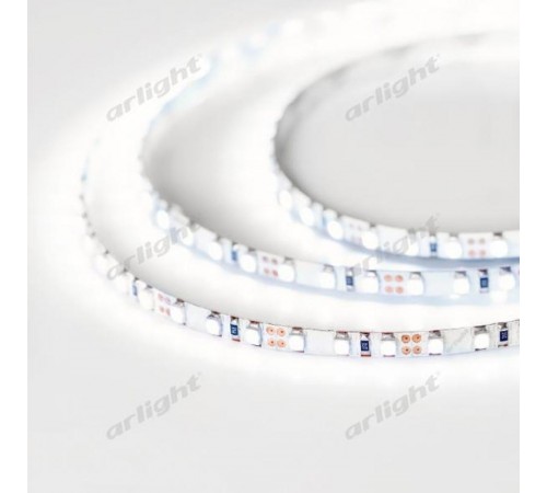 Светодиодная лента RT 2-5000 24V White6000 5mm 2x (3528, 600 LED, LUX) (Arlight, 9.6 Вт/м, IP20)  015651  Arlight