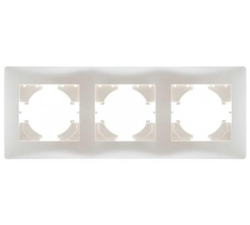 Bravo РАМКА 3-местная,  цвет жемчуг  С1030-028  GUSI Electric