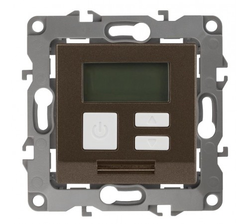 12-4111-13  Терморегулятор универс. 230В-Imax16А, IP20, Эра12, бронза  Б0031278  ЭРА