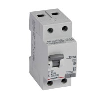 Выключатель дифференциальный (УЗО) RX3 2п 25А 30мА тип A  402036  Legrand