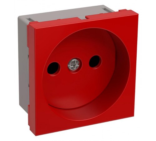 РКС-20-22-П-К Розетка без з/к 2к (на 2 модуля) ПРАЙМЕР красная   CKK-40D-RSK2-K04-K  IEK