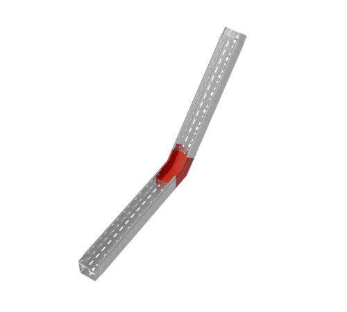 Угол внутр. верт. 45 гр. 100х100 мм "ПЛЮС" HD  NLplus45-100-100 HD   КМ-профиль