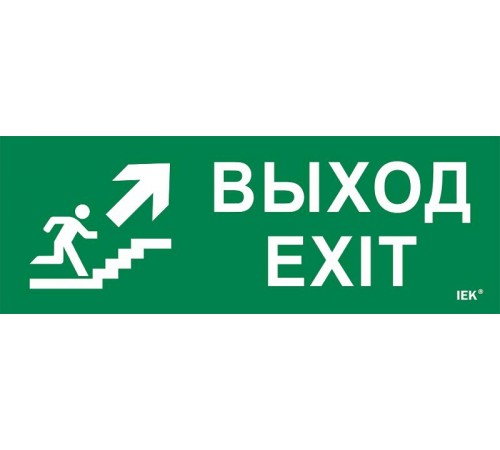 Этикетка самоклеящаяся  280х100мм "Выход/лест. вверх/фигура"   LPC10-1-28-10-VLVVF  IEK