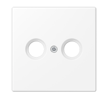 Kрышка для TV-FM розеток; термопласт; белый матовый  LS990TVWWM  Jung