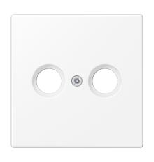 Kрышка для TV-FM розеток; термопласт; белый матовый  LS990TVWWM  Jung