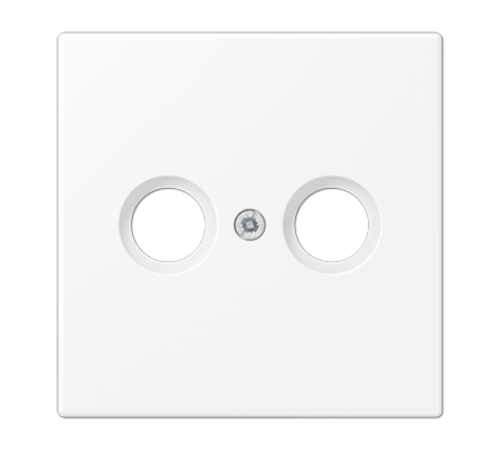 Kрышка для TV-FM розеток; термопласт; белый матовый  LS990TVWWM  Jung