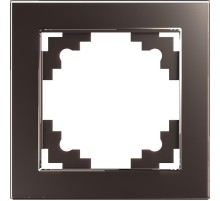 Рамка 1-местная, серия Катрин, GFR00-7001-04, шоколад  39535  STEKKER