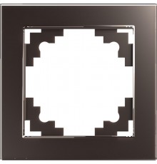 Рамка 1-местная, серия Катрин, GFR00-7001-04, шоколад  39535  STEKKER