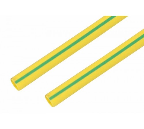 Термоусадка 30,0 / 15,0 мм, желто-зеленая (1м)  23-0007  REXANT