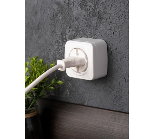 Минск Розетка 1-местная ОП 10А без заземления белая EKF Basic  EGR10-022-10  EKF