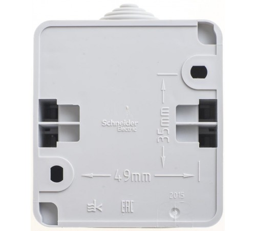 Этюд Серый О/У Выключатель 1-клавишный IP44  BA10-041C  SE