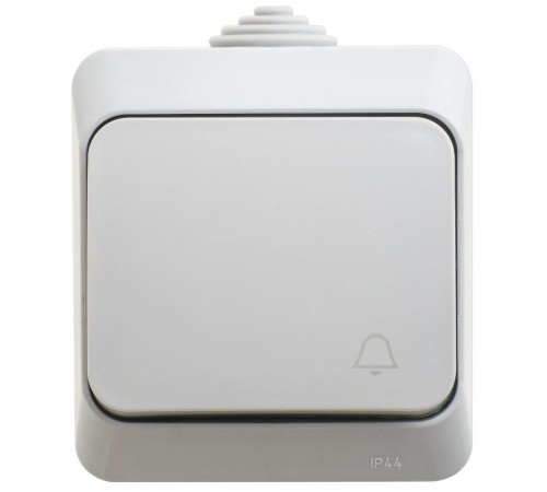Этюд Серый О/У Выключатель 1-клавишный IP44  BA10-041C  SE