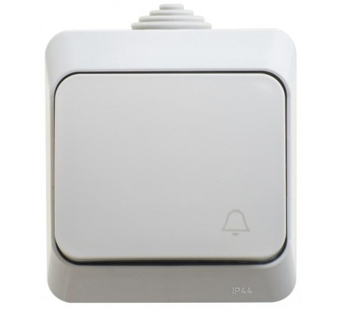Этюд Серый О/У Выключатель 1-клавишный IP44  BA10-041C  SE