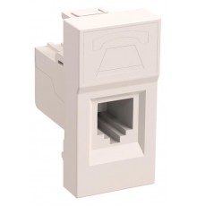 Розетка телефонная RJ-11 кат.3, 1 модуль. РКФ-10-00-П  CKK-40D-RT1-K01  IEK